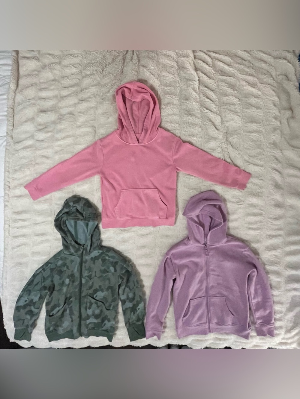 Lot of 3 Jumping Beans, All in Motion, & Cat & Jack Hoodies Girls Size 8/Medium